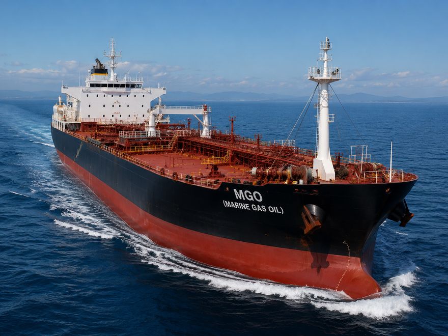 Product tanker carrying marine gas oil