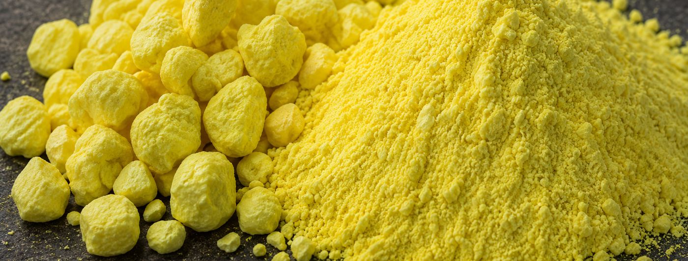 Lump and granular sulfur